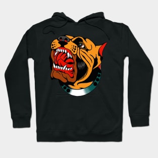 Angry Bulldog Sketch Hoodie